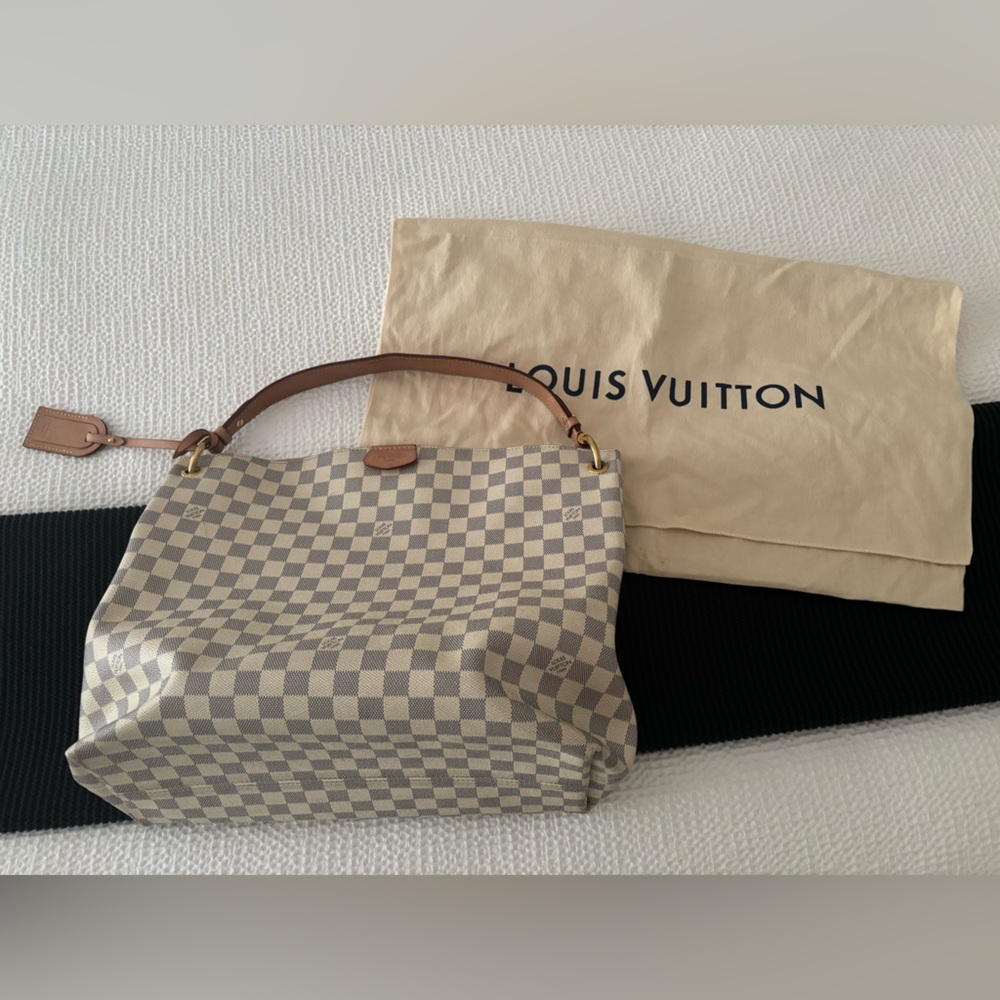 Louis Vuitton Damier Azur Graceful MM with Dust Bag